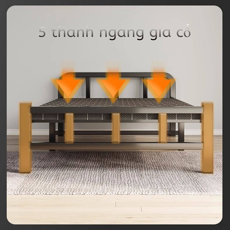 HEINO Giường gấp hàng nhập khẩu Thoải Mái Êm Ái Khổ Lớn Văn Phòng Nhà Ở Giường ngủ đơn đôi 1m2 | BigBuy360 - bigbuy360.vn