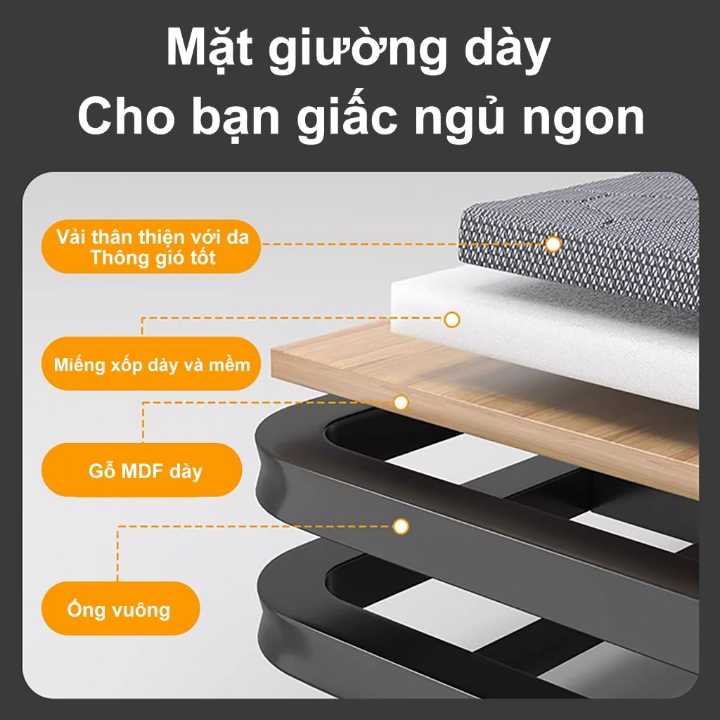 HEINO Giường gấp hàng nhập khẩu Thoải Mái Êm Ái Khổ Lớn Văn Phòng Nhà Ở Giường ngủ đơn đôi 1m2 | BigBuy360 - bigbuy360.vn