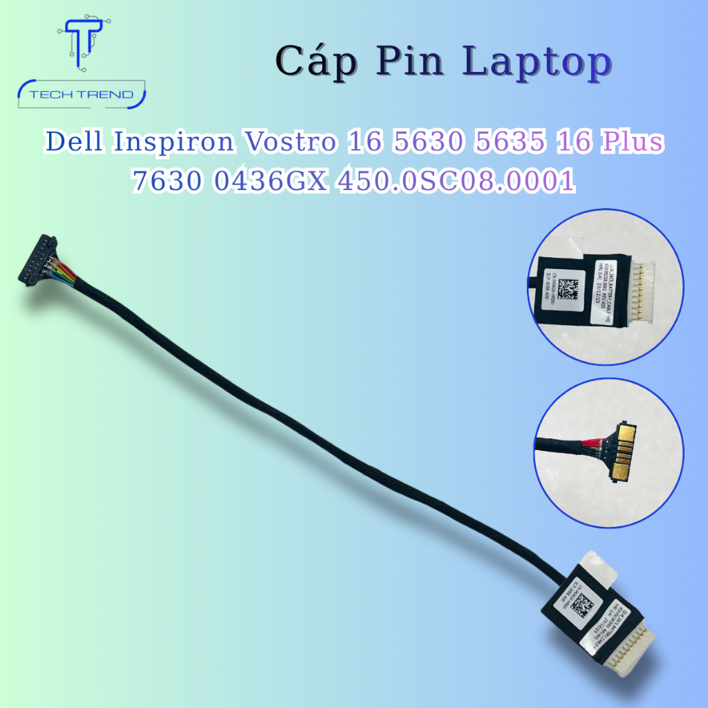 Cáp Pin Laptop Dell Inspiron Vostro 16 5630 5635 16 Plus 7630 0436GX 450.0SC08.0001 Hàng mới về