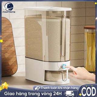 Moon Thùng Gạo Thông Minh Tự Động Hộp Đựng Đồ Gạo Nhựa Cao Cấp Thùng Gạo Dung Lượng Lớn Trong Suốt