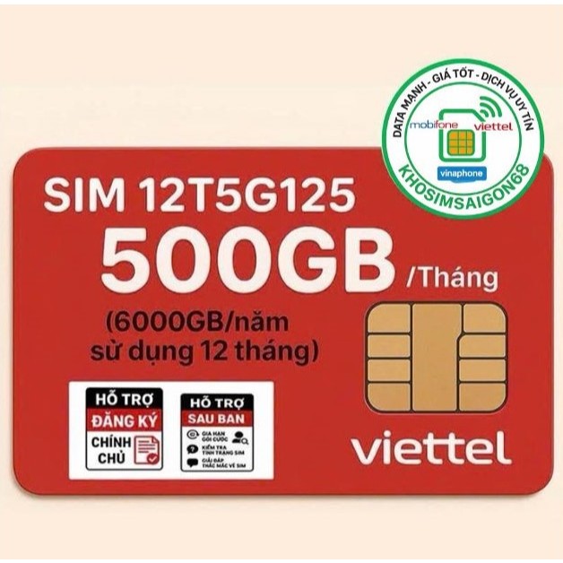 12T5G125 500GB/THÁNG (Sử dụng 12 tháng)