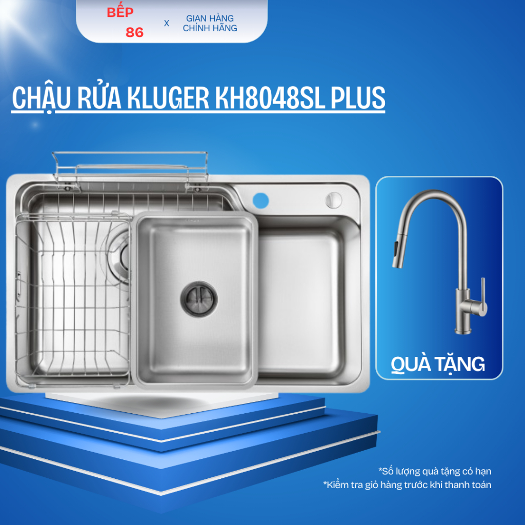 Chậu rửa bát Kluger KH8048SL Plus