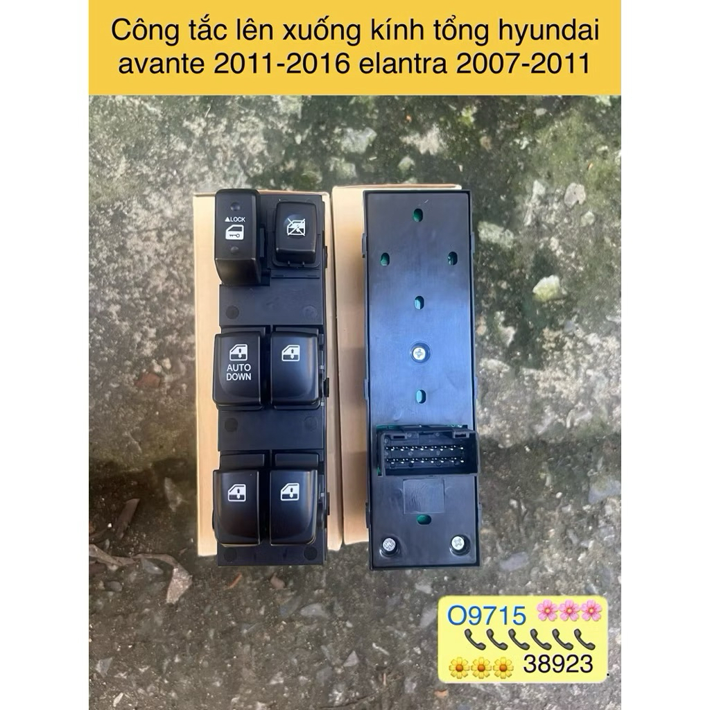 Công tắc lên xuống kính tổng hyundai avante 2011-2016 elantra 2007-2011 93570-2h110