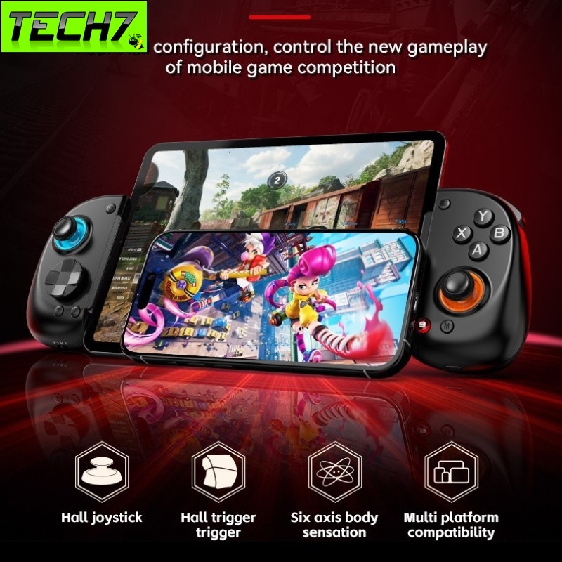 Gamepad Tay Game không dây D8 Bluetooth hoặc gắn trực tiếp điện thoại ,  siêu nhạy , không trễ cho đ