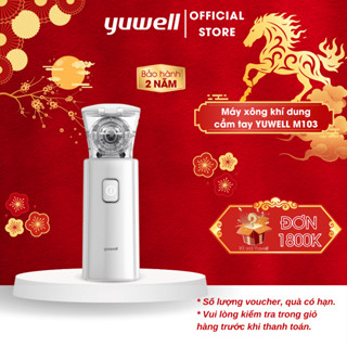 Máy Xông Khí Dung, Xông Mũi Họng Cầm Tay Yuwell M103 -Hỗ Trợ Viêm Phổi, Viêm Phế Quản-Bảo Hành 2 Năm