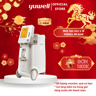 Máy Tạo Oxy Y Tế 93% Yuwell 9F-5AW - Hỗ Trợ Bệnh Nhân Suy phổi, Rối loạn hô hấp - Bảo Hành 1 Năm