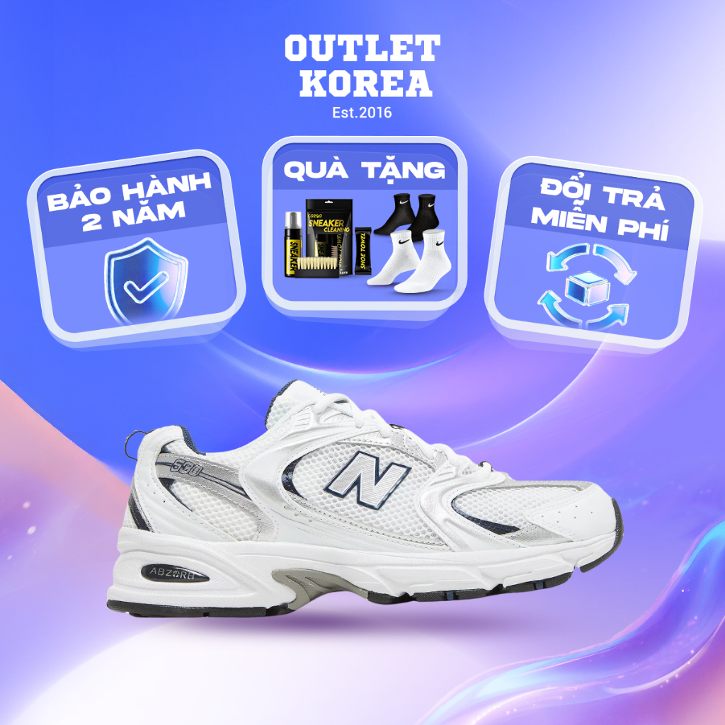 [ GIÀY CHÍNH HÃNG ] NB 530 SLIVER - Bảo hành 12th FULL BOX
