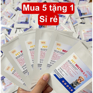 Combo 5 (tặng 1) Pet trộn cơm diệt ve, rận, bọ chó mèo