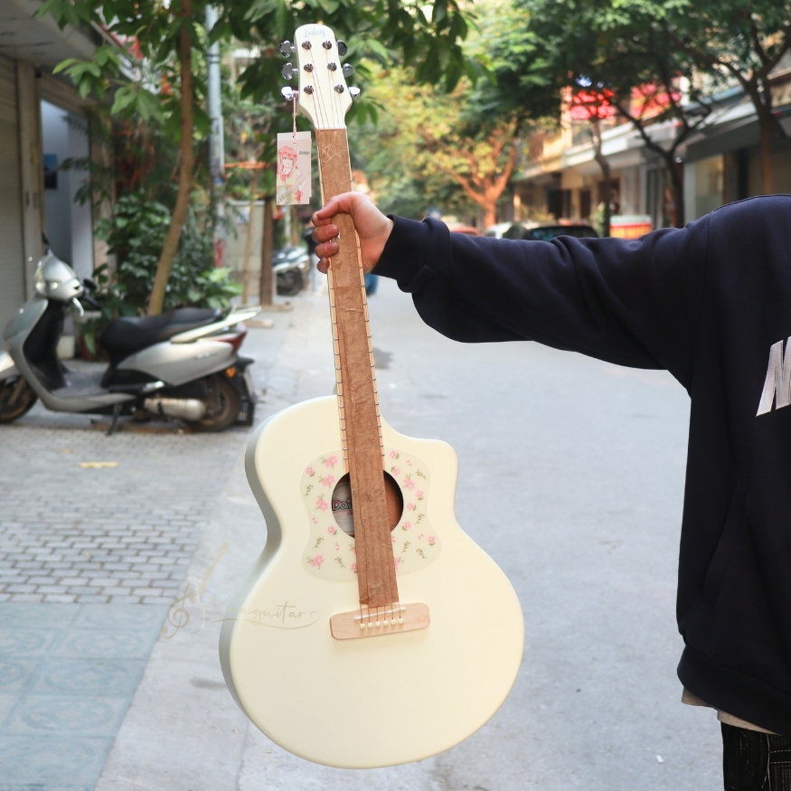 Đàn Guitar Acoustic Daisy D100 D200 Full Size Hoặc 3/4- Guitar Gỗ Mahogany Sơn Màu Chất Lượng