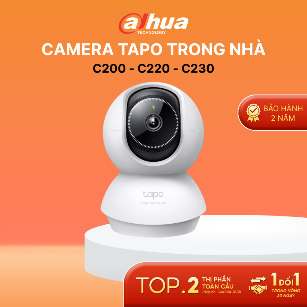 Camera An Ninh Trong Nhà TP-Link Tapo C200 TC71 C222 C230 C260 Xoay 360 | Độ Đàm Thoại 2 | Chiều Phá