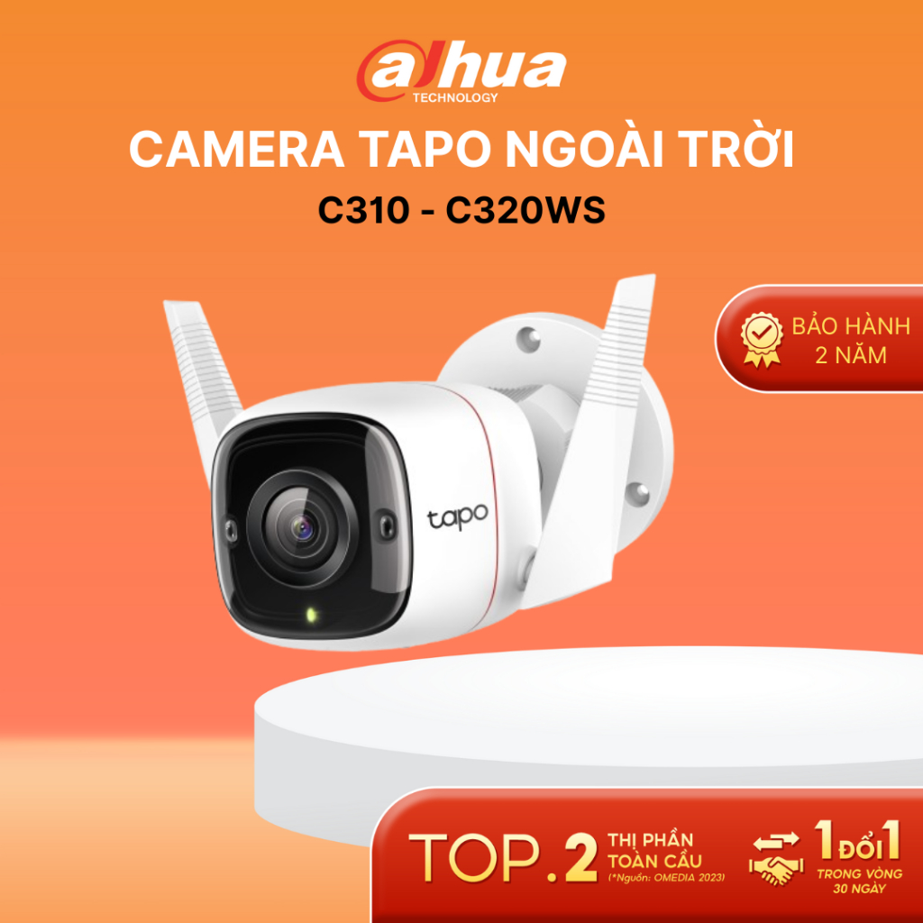 Camera Wifi Ngoài Trời TP-Link Tapo C310 C320WS Góc Rộng Cố Định Đàm Thoại 2 Chiều Cảnh Báo Chuyển Đ