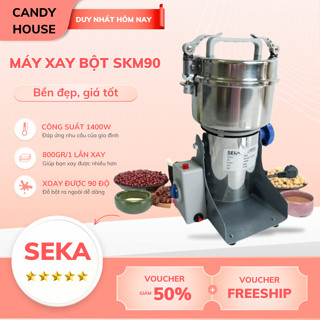 Máy Xay Bột Khô Seka SKM90 Công Suất 1400W Đa Năng, Xay Bột Mịn, Nghiền Ngũ Cốc Hạt Khô Bảo Hành 12T