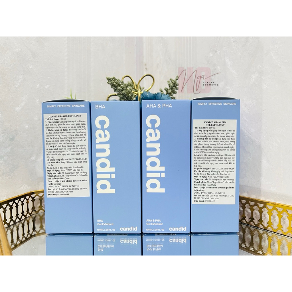 [ Hàng công ty ] Candid AHA & PHA / BHA Gel Exfoliant 100ml
