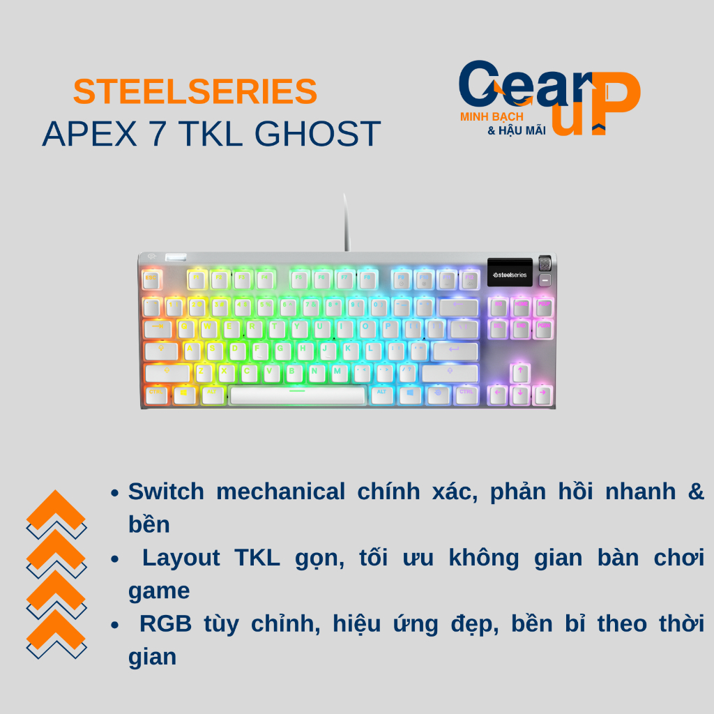 Bàn phím cơ Steelseries Apex 7 TKL Ghost