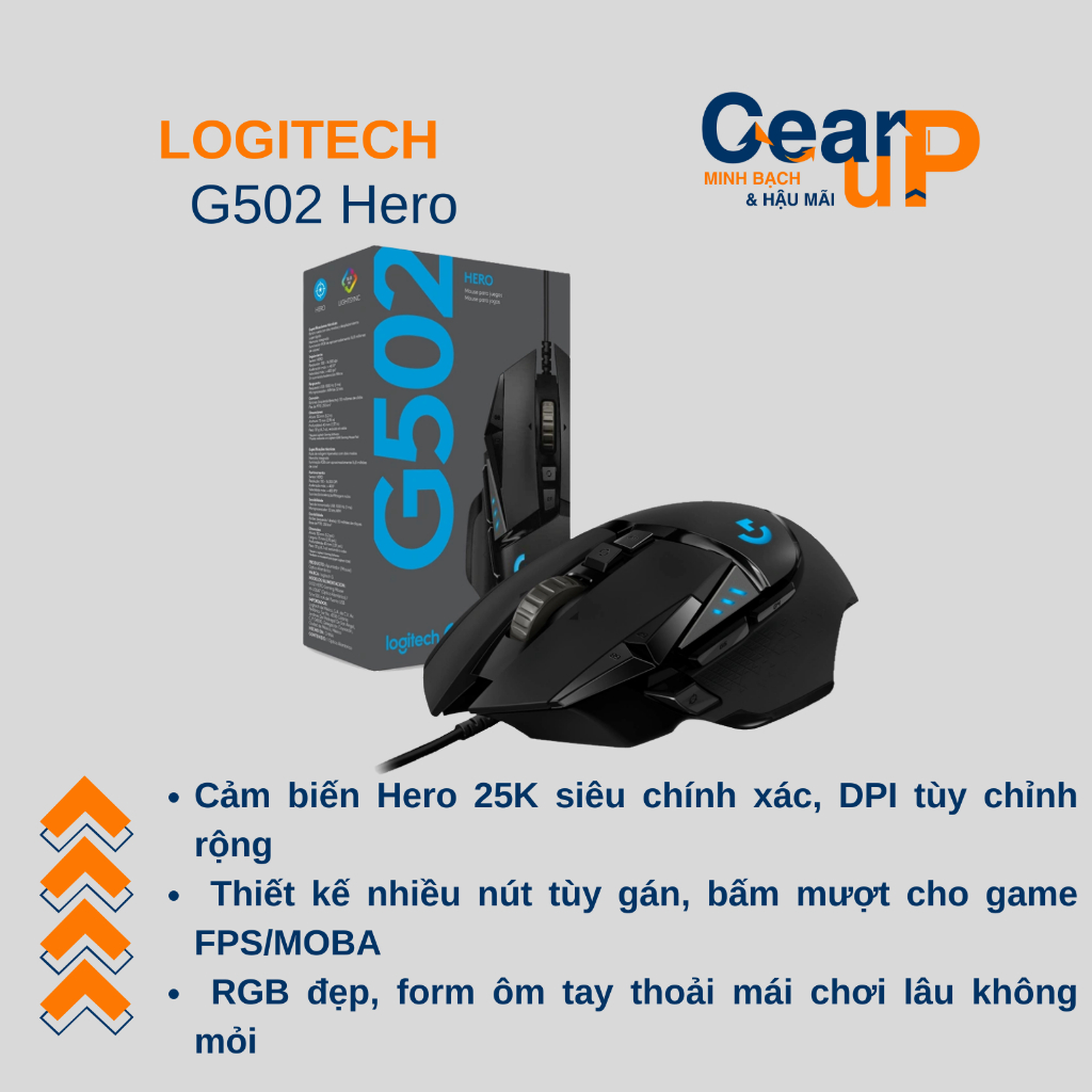 Chuột Gaming Logitech G502 Hero (new BHH)