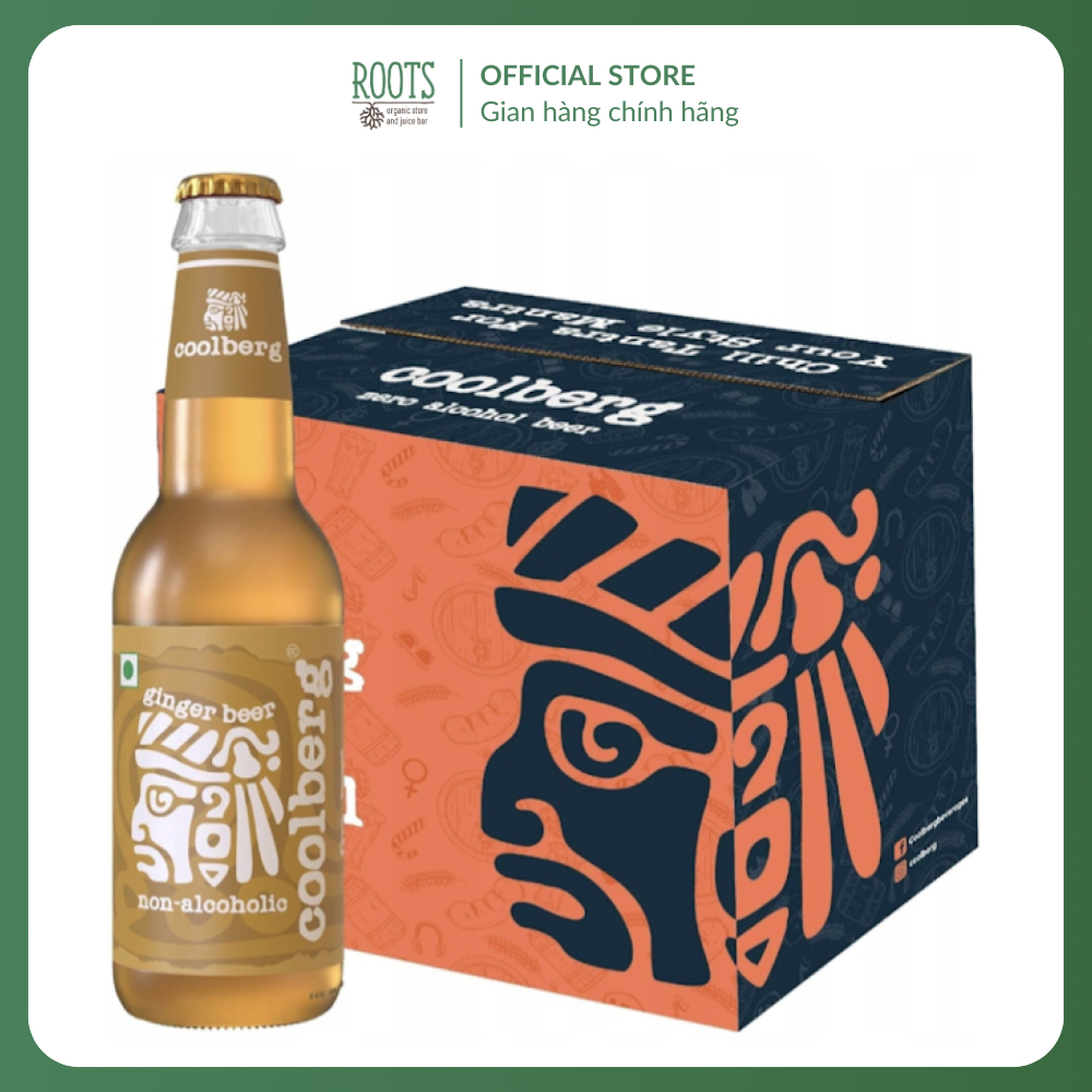 (Ship hỏa tốc) COOLBERG - Bia Không Cồn Vị Gừng, Ginger Beer, Non-Alcoholic (330ml)