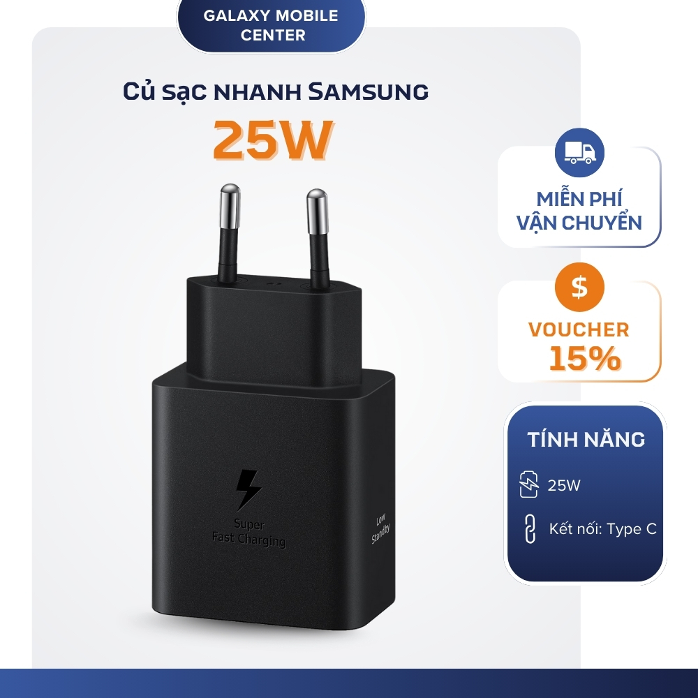 Sạc Nhanh Samsung Chính Hãng 25W Nguyên Hộp