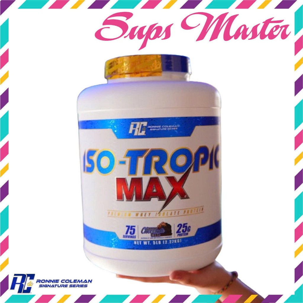 Whey Iso Tropic Max Ronnie Coleman 5lbs (75 lần dùng) 100% Whey Protein Isolate Tinh Khiết