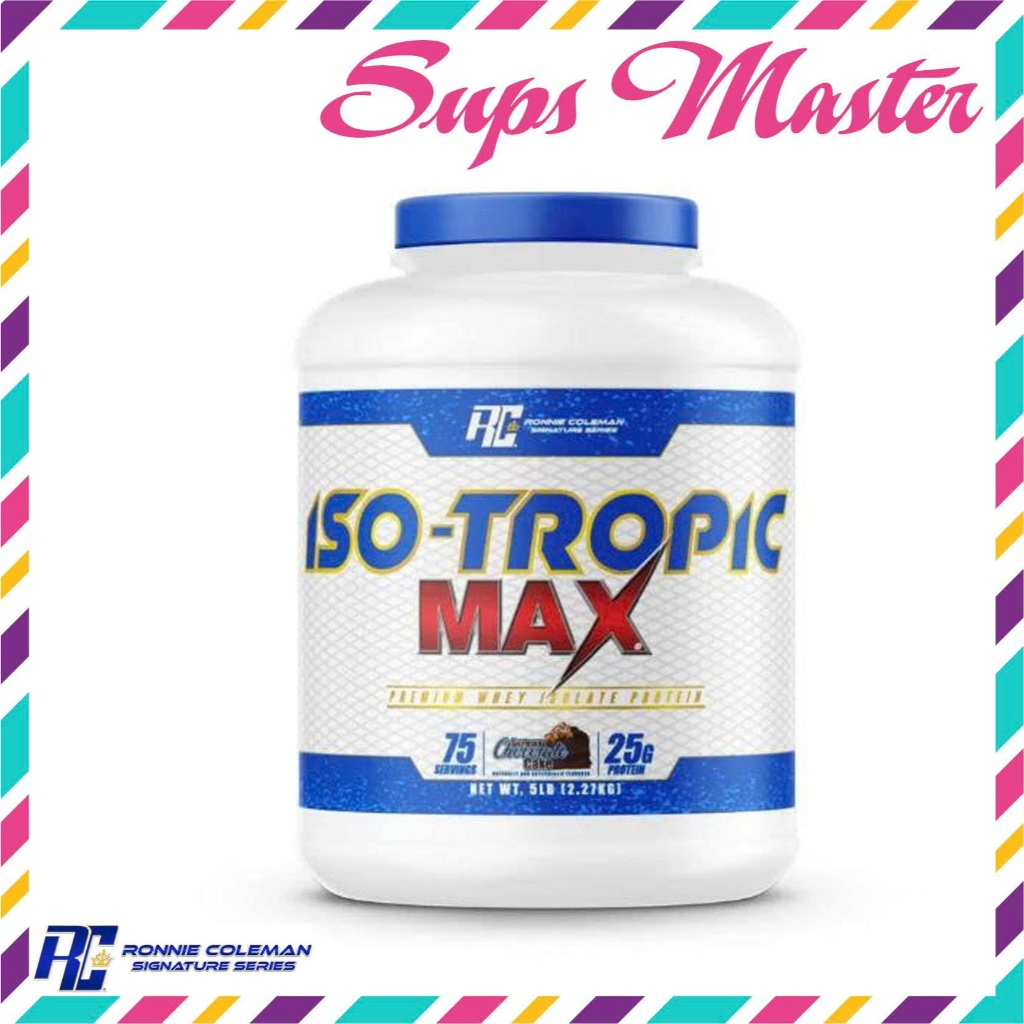 Whey Iso Tropic Max Ronnie Coleman 5lbs (75 lần dùng) 100% Whey Protein Isolate Tinh Khiết vị socola