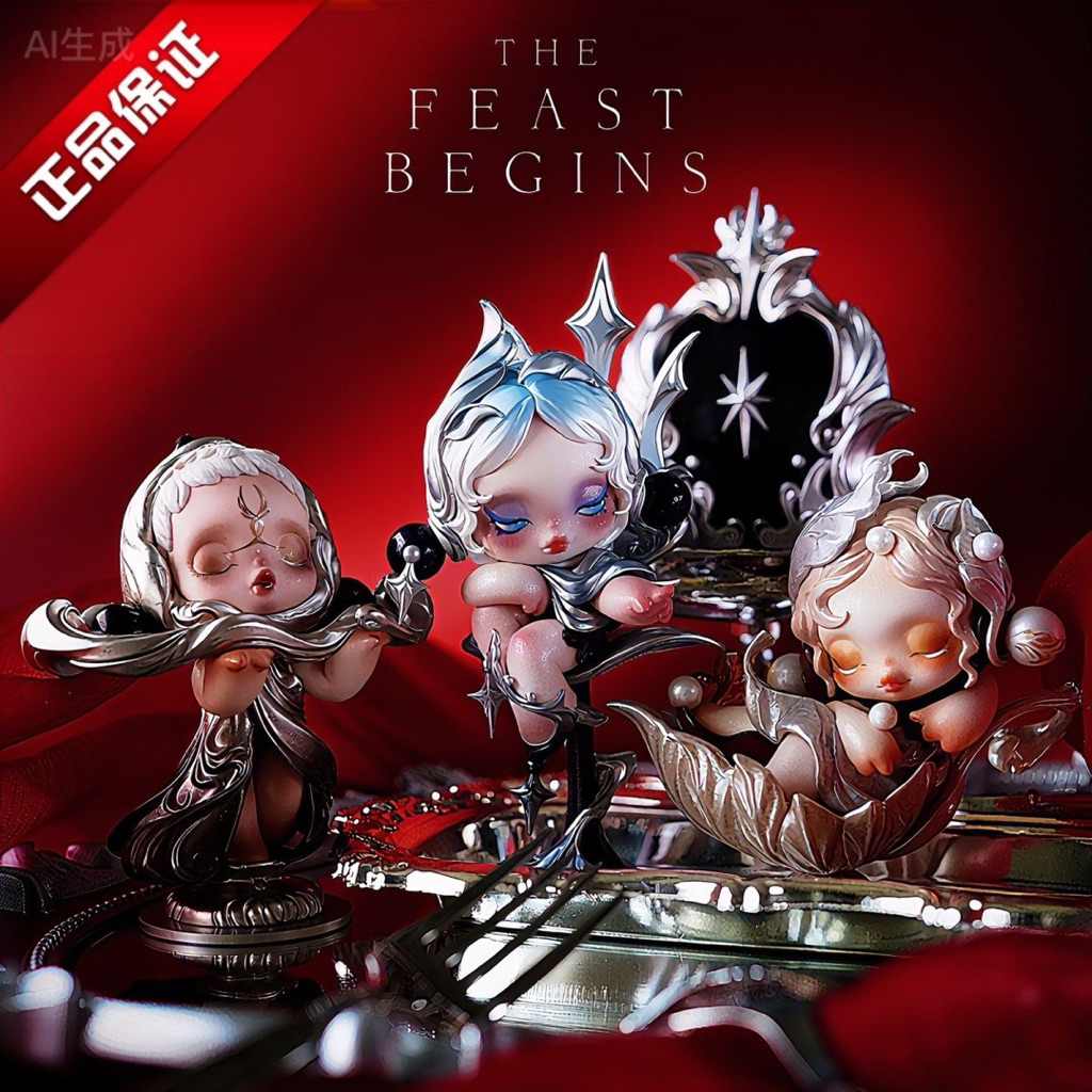 [12 hộp blind box]MÔ HÌNH SKULLPANDA THE PARADOX & THE FEAST BEGINS [PM]