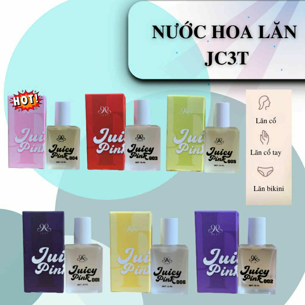 Nước Hoa JC3T Juicy Pink Dạng Lăn