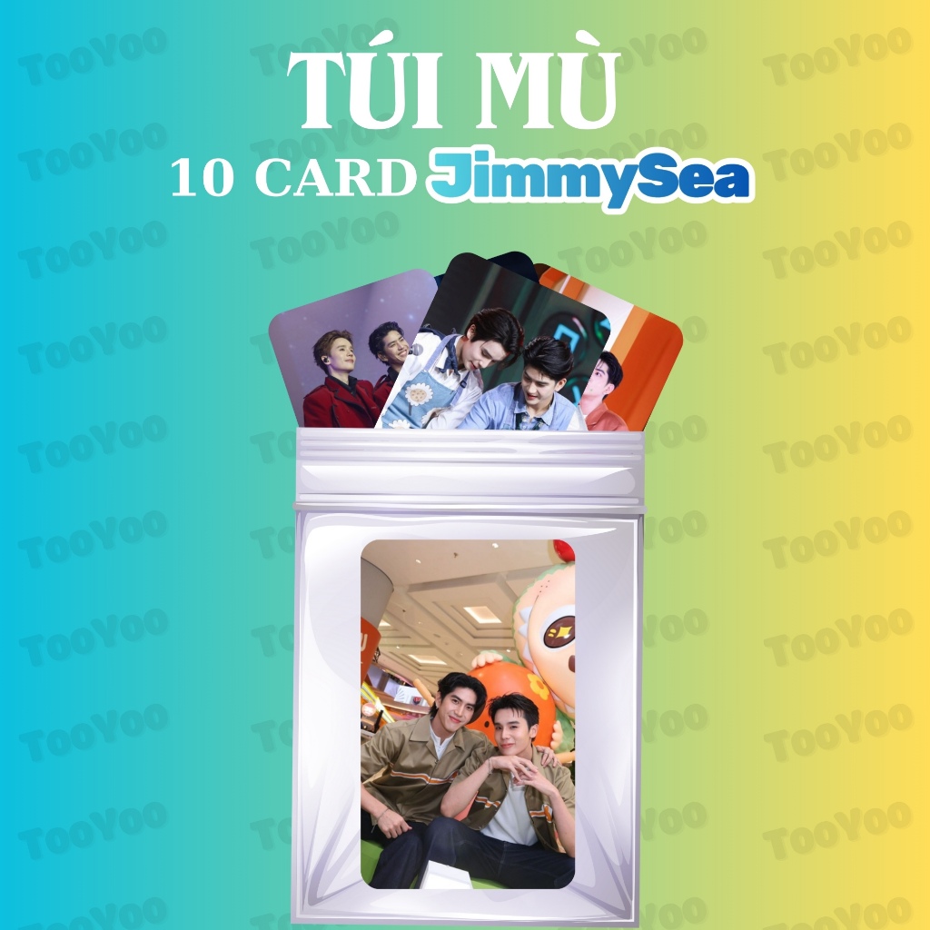 Túi mù gồm 10 card JimmySea bo góc không trùng TooYo CARD0271