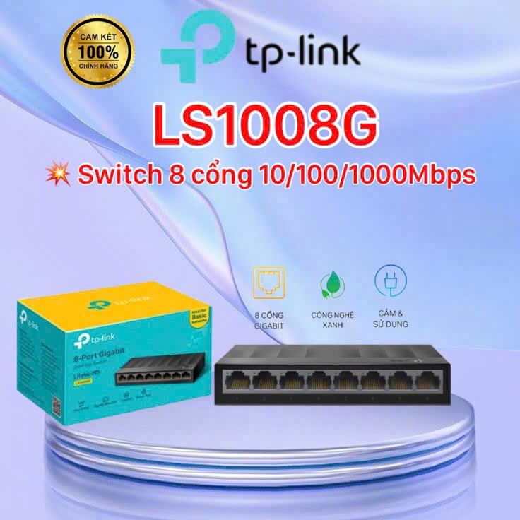 Switch 8 Cổng 10/100/1000Mbps TP-LINK LS1008G