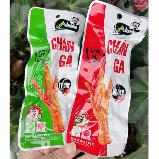[giá sỉ] 60 chân gà cay có xương Alishan 40g thơm ngon đậm vị. Chân gà Việt Nam
