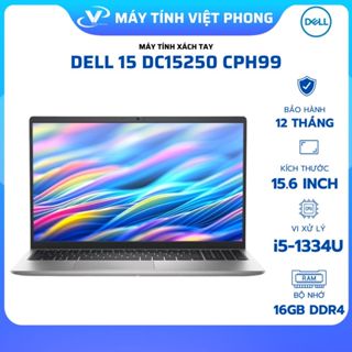 Laptop Dell 15 DC15250 CPH99 (i5 1334U/ 16GB DDR4 / 512GB SSD/ 15.6 inch FHD/ 120Hz/ Win 11/ Office/ Silver/ 1Y)