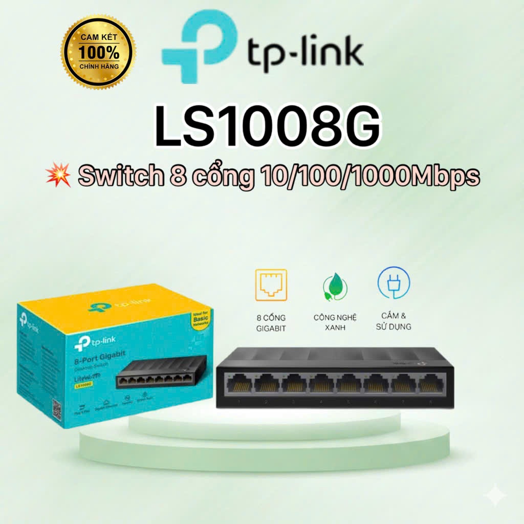Switch 8 Cổng 10/100/1000Mbps TP-LINK LS1008G
