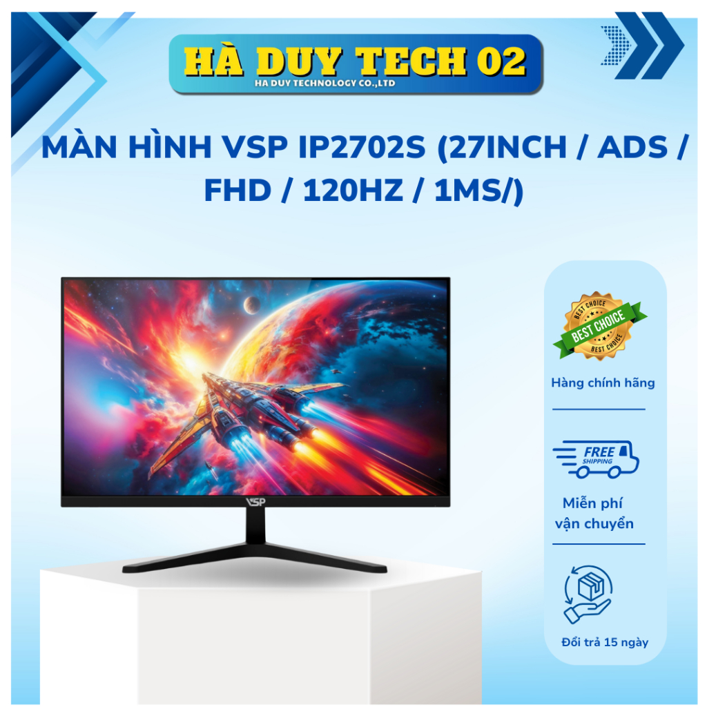 Màn hình VSP IP2702S (27inch / ADS /FHD /120Hz /1ms) - Chính Hãng - Bảo Hành 36T - Ha Duy Tech