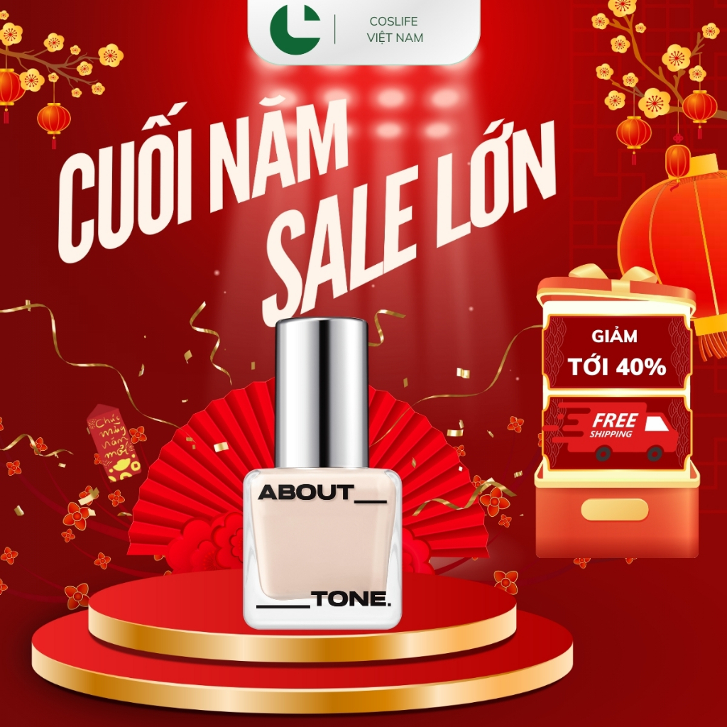 [DEAL TẾT] Kem Nền ABOUT TONE Dạng Lỏng Kiềm Dầu Lâu Trôi 24H Che Phủ Cao Mịn Da SPF30 PA++ 30ml [KH