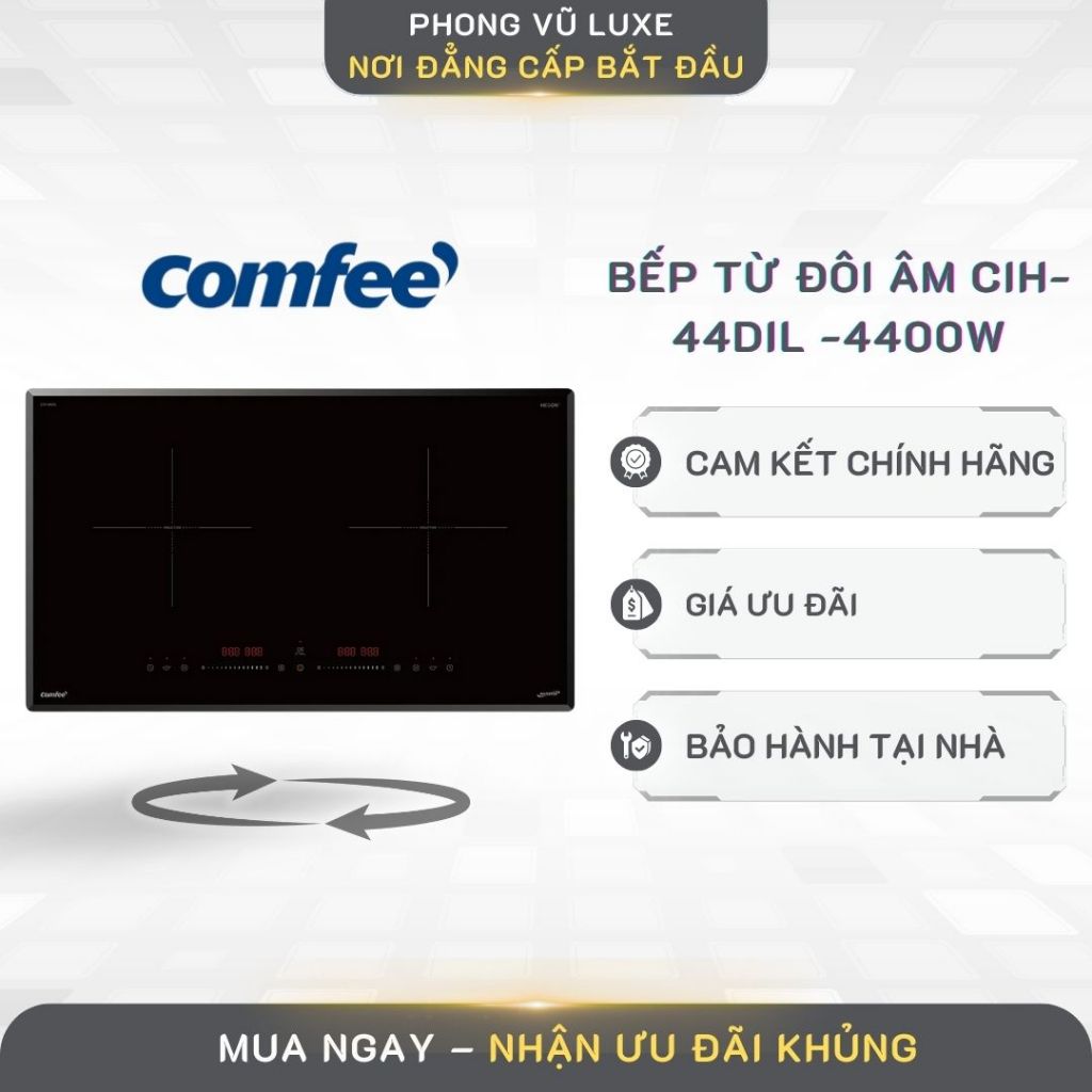 Bếp từ đôi âm Comfee CIH-44DIL -Phù Hợp Mọi Gian Bếp Hiện Đại