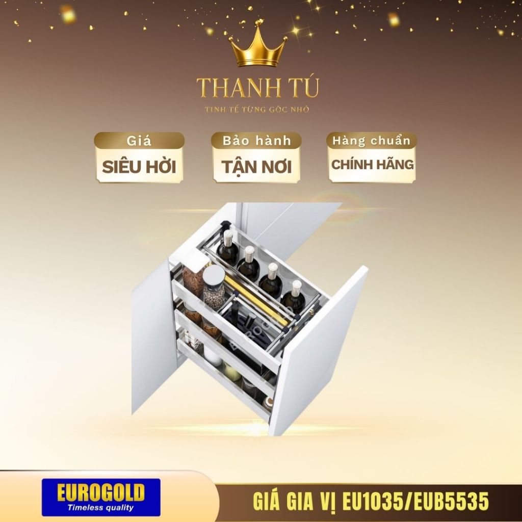 Giá Đựng Dao Thớt Eurogold EU1035/EUB5535 - Phụ Kiện Tủ Bếp Thông Minh, Đẹp Và Tiện Dụng