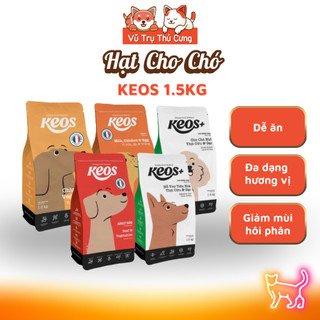 (1.5Kg) Thức Ăn Hạt Cho Chó Mọi Lứa Tuổi Keos