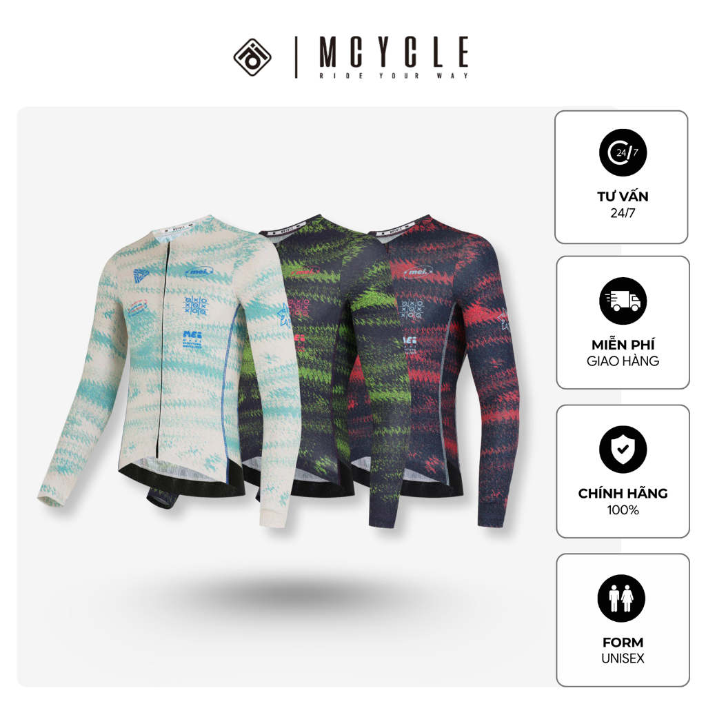 Áo đấu xe đạp tay dài NAM NỮ MY337 chính hãng Mcycle