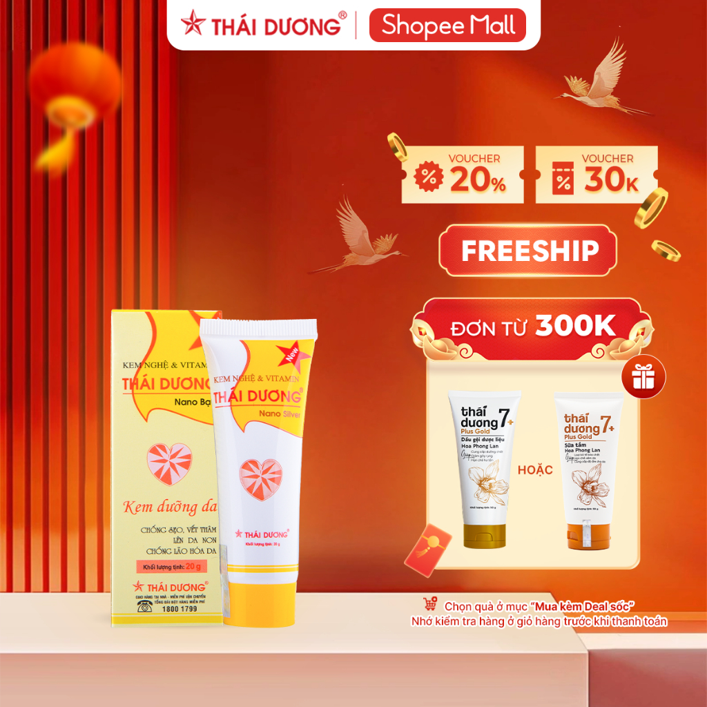 Kem Nghệ Thái Dương Giảm Thâm, Ngừa Mụn 20g - Sao Thái Dương