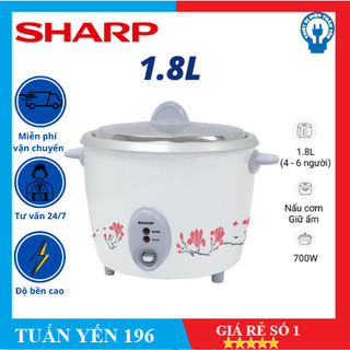 Nồi cơm điện nắp rời sharp ksh-d18v 1.8 lít - hàng chính hãng thái lan