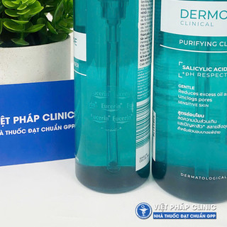 Gel rửa mặt Giảm mụn Eucerin Dermopure Clinical Purifying Cleanser 200ml/400ml