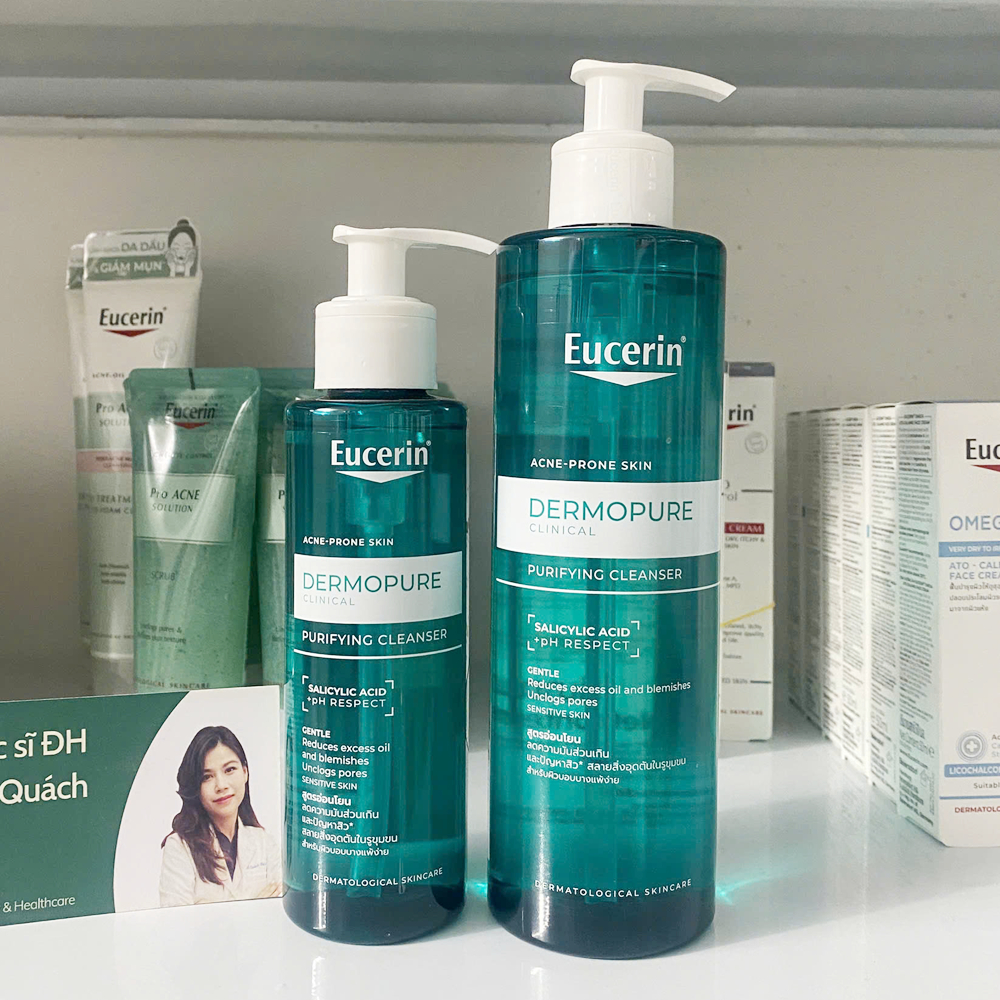 ✅[CHÍNH HÃNG] Sữa Rửa Mặt Eucerin Cho Da Dầu Mụn Eucerin Pro ACNE Solution Cleansing Gel 200ml Acne 