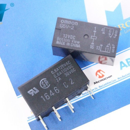 Relay 12V2A 8 Chân G5V-2-12VDC Mã LK_05587