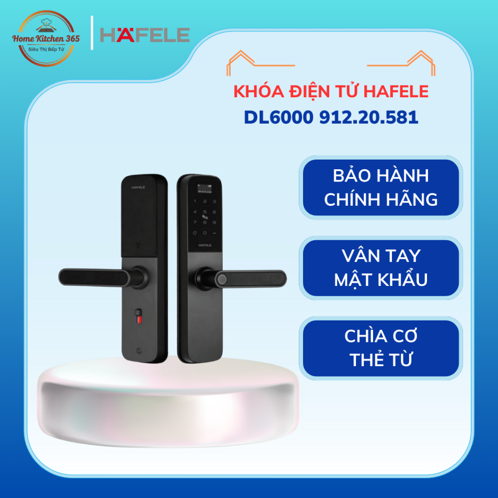 Khóa Hafele DL6000 912.20.581 – Kiểm Soát Ra Vào Tiện Lợi, Sang Trọng