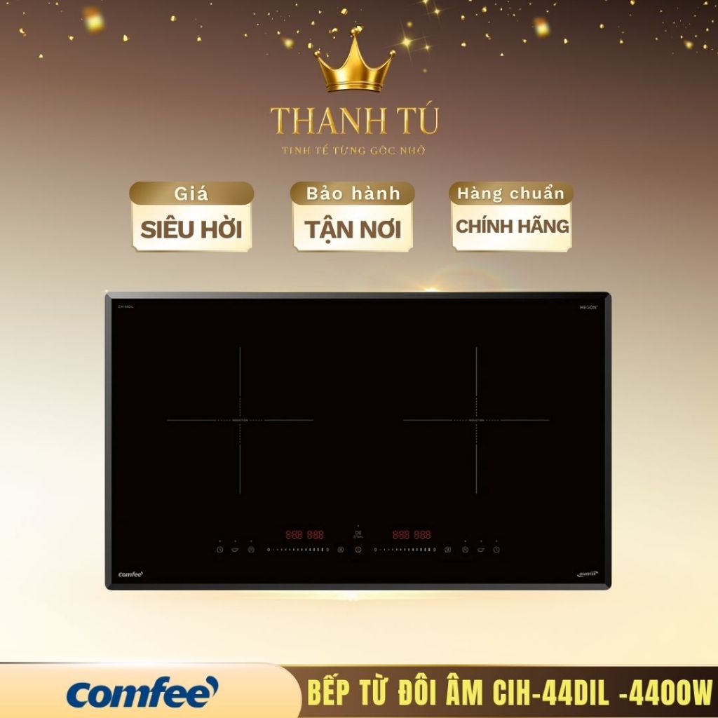 Bếp từ đôi âm Comfee CIH-44DIL -Thiết Kế Âm Tinh Tế Hiện Đại