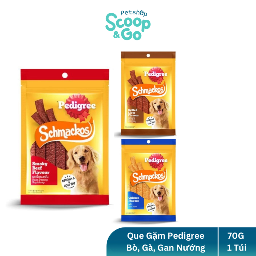 [Gói x 70G] Pedigree® Schmackos Snack Thanh Que Gặm Cho Chó