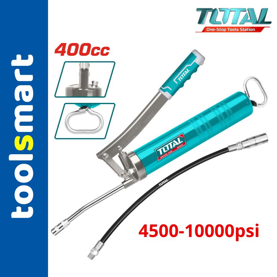 Súng bơm mỡ 400cc TOTAL THT111051 áp suất làm việc 4500psi, tối đa 10000psi (Đồ nghề)