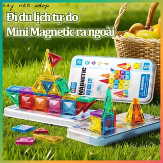 Đồ chơi xếp hình nam châm ánh sáng thông minh Mideer, cho bé từ 3-7 tuổi, kích thước lớn, hút mạnh