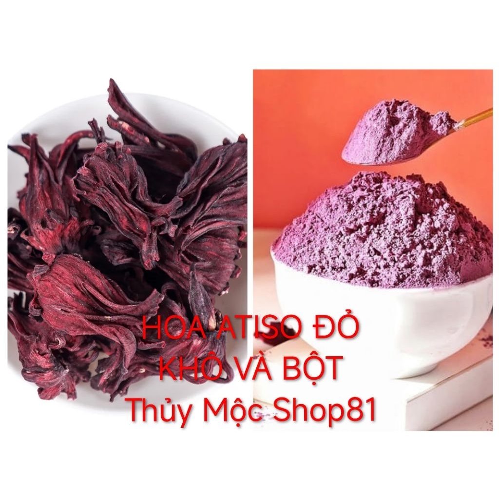 🌺HOA ATISO ĐỎ KHÔ VÀ BỘT ATISO ĐỎ NGUYÊN CHẤT - HÀNG THỦ CÔNG NHÀ LÀM