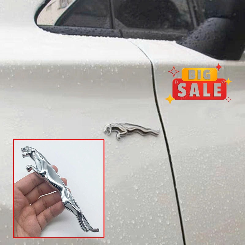 Logo Jaguar Dán Trang Trí Hông Xe Ô Tô - Logo Jaguar Trang Trí Cạnh Cửa Xe Hơi