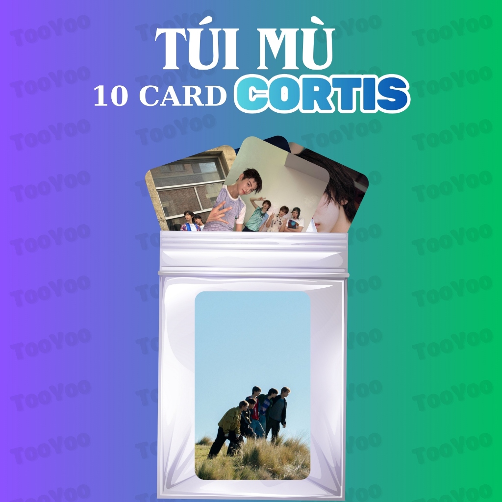 Túi mù gồm 10 card CORTIS bo góc TooYoo CARD0335