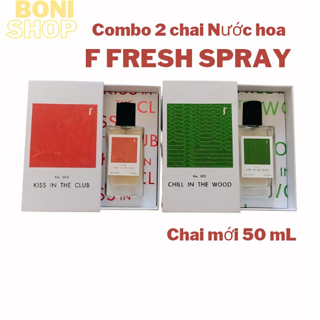[Combo 2 chai] Nước Hoa Kiss In The Club & Chill In The Wood 50ml